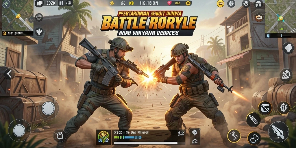 Tangkapan layar menampilkan aksi gameplay seru di 33ZK.