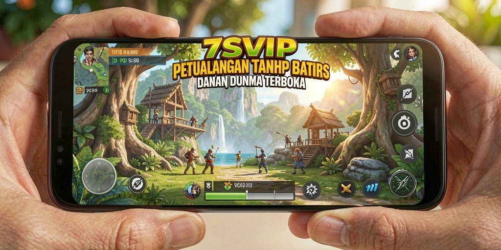 Gameplay 7SVIP menampilkan petualangan dalam dunia terbuka yang luas.