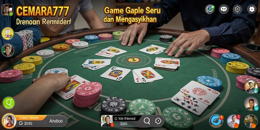Gameplay menarik CEMARA777 dalam permainan Gaple.