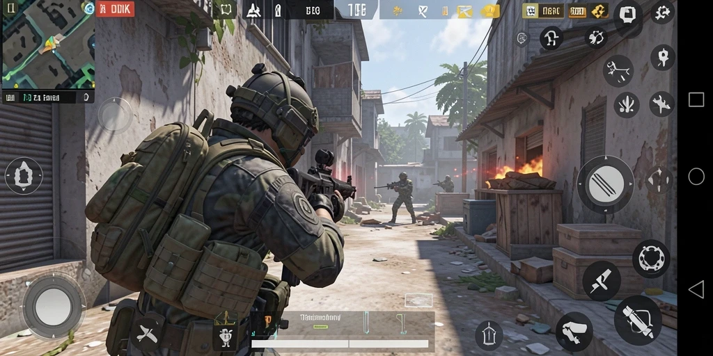 Gameplay DKK menegangkan dengan aksi tempur yang intens.