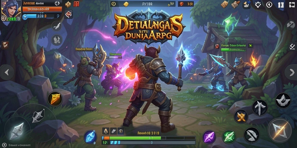 Screenshot menampilkan pertarungan seru dalam game ARPG DV188.