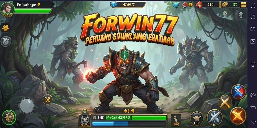 Tampilan gameplay seru di dunia petualangan FORWIN77.