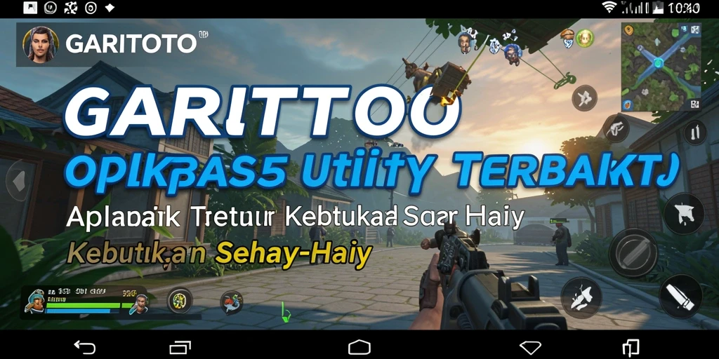 Tampilan utama GARITOTO dengan fitur-fitur Utility yang mudah diakses.