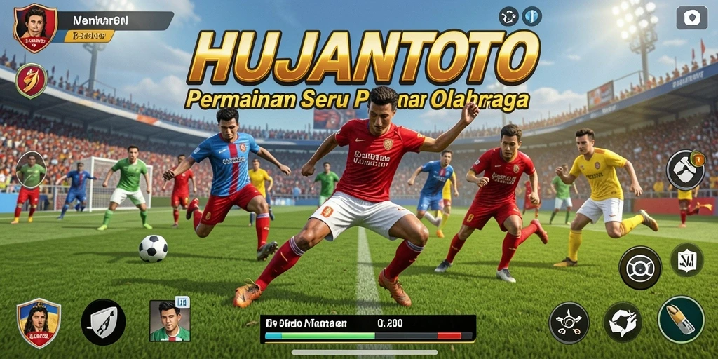 Screenshot gameplay HUJANTOTO yang menampilkan aksi seru dalam olahraga.