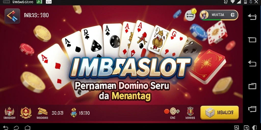 Tampilan grafik menakjubkan dalam permainan domino IMBASLOT.