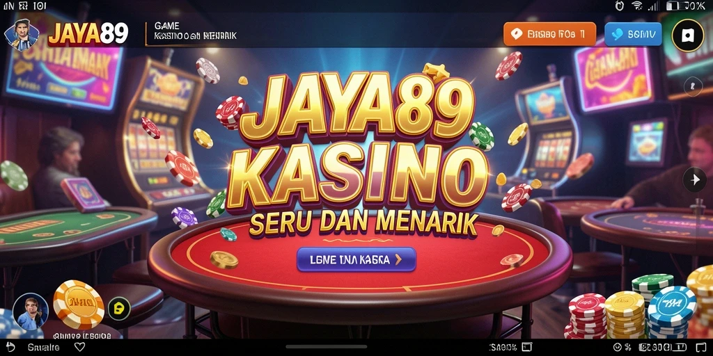 Tampilan gameplay JAYA89 dengan grafis permainan Kasino yang memukau.