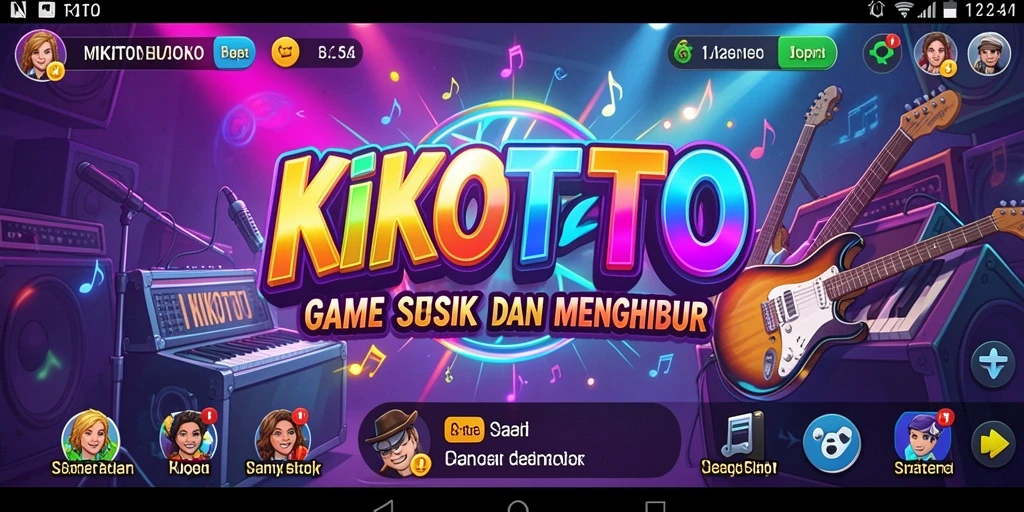 Screenshot gameplay KIKOTOTO dengan pengalaman musik terbaik.
