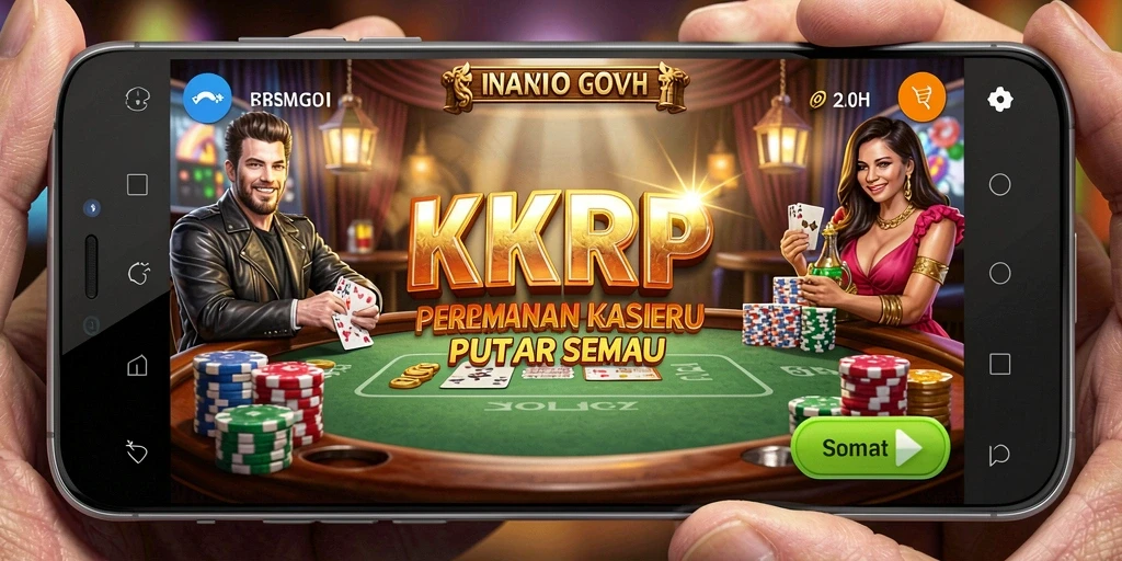 Tampilan screenshot KKRP yang memukau dengan gameplay kasino yang mendebarkan.