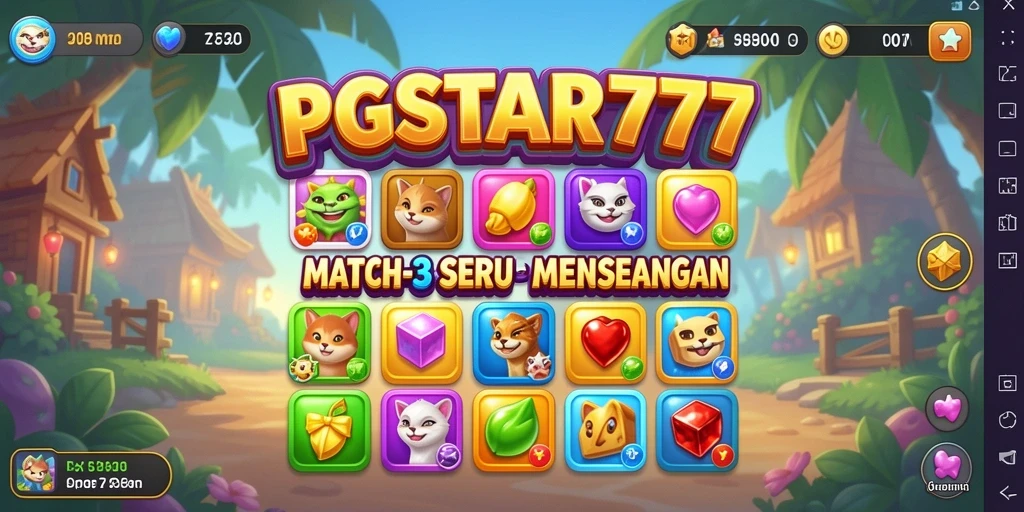 Gameplay Match-3 yang menantang dan berwarna-warni dari PGSTAR777.